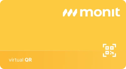 Monit virtual QR card